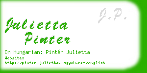 julietta pinter business card